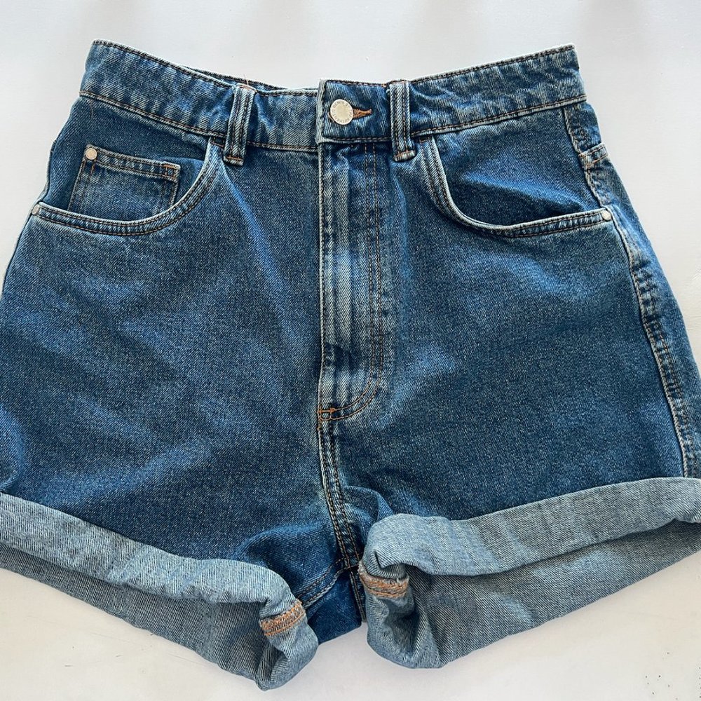 Zara TRF High Rise Denim Shorts